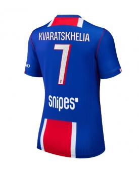 Paris Saint-Germain Khvicha Kvaratskhelia #7 Maglia Gara Casa Repliche 2026-27 Donna Maniche Corte Paris Saint-Germain Khvicha Kvaratskhelia #7 Maglia Gara Casa Repliche 2026-27 Donna Maniche Corte
